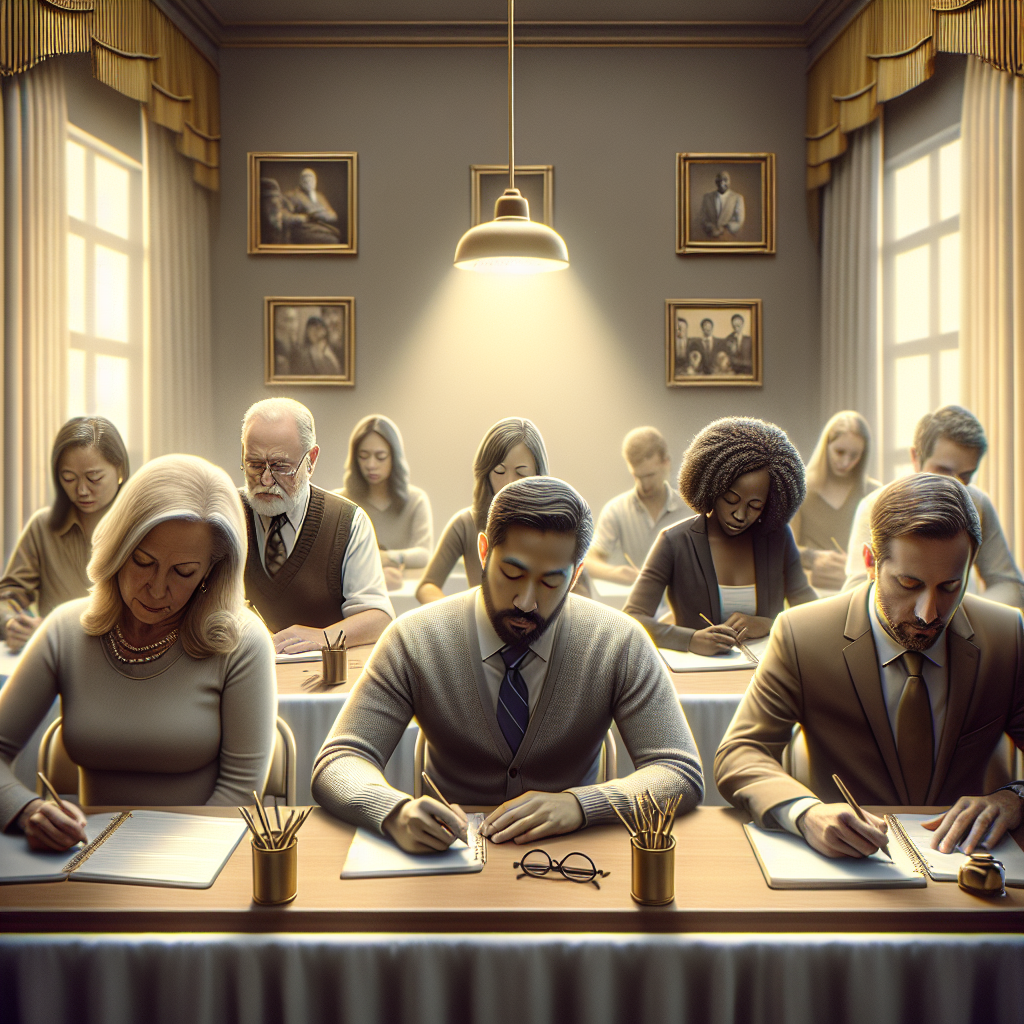 Music teachers attending a professional development workshop